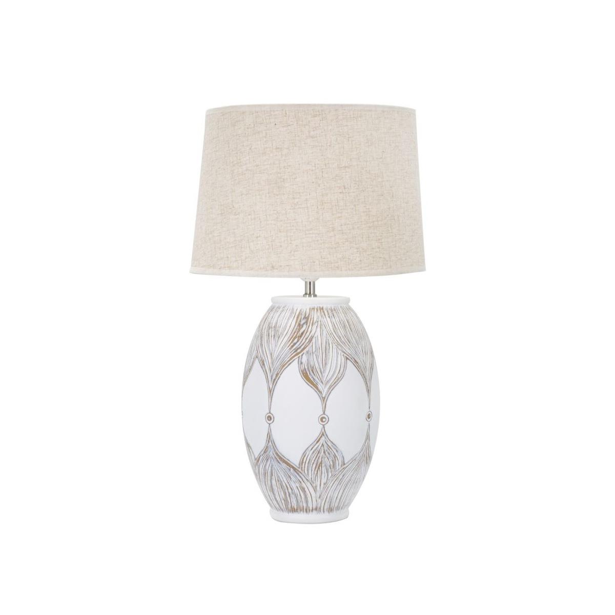 Lampada Tavolo Resina Ovale Atene cm.Ø38x67