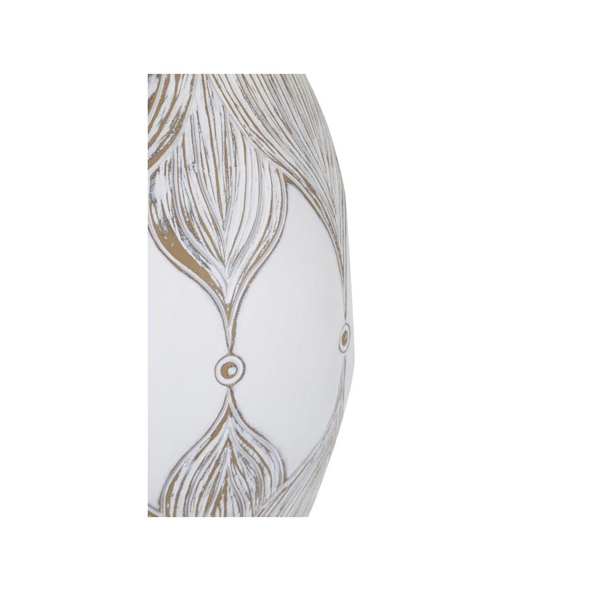 Lampada Tavolo Resina Ovale Atene cm.Ø38x67