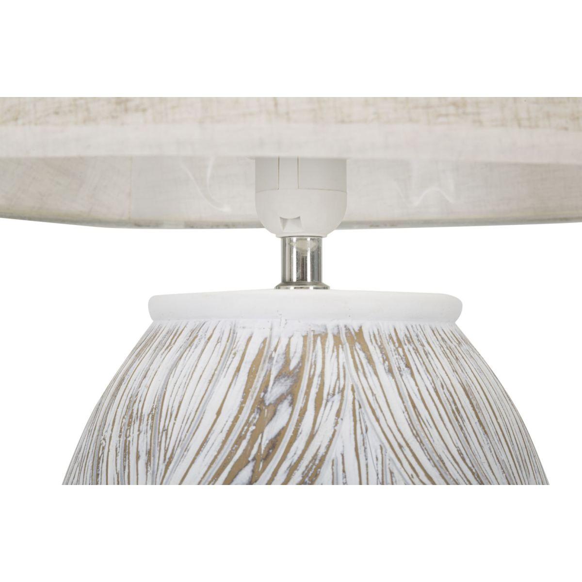 Lampada Tavolo Resina Ovale Atene cm.Ø38x67