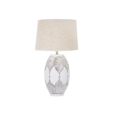 Lampada Tavolo Resina Ovale Atene cm.Ø38x67