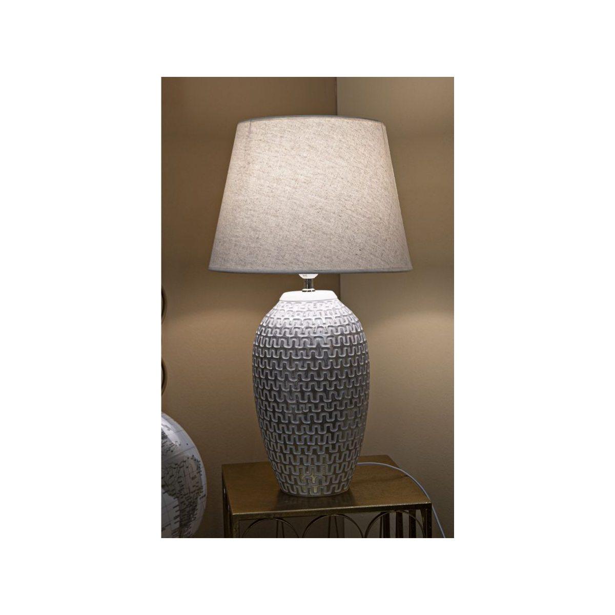 Lampada Tavolo Resina Wave cm.Ø35x65