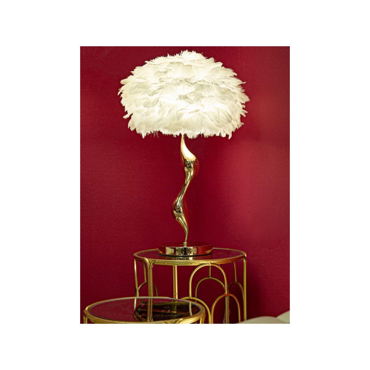 Lampada da tavolo slim bianca
