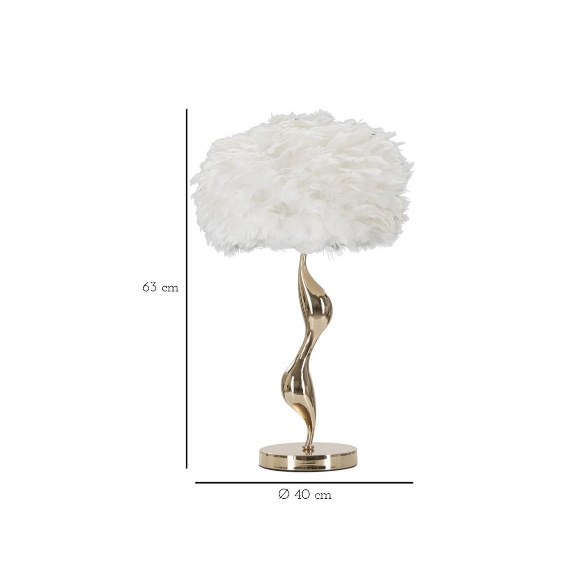 Lampada da tavolo slim bianca