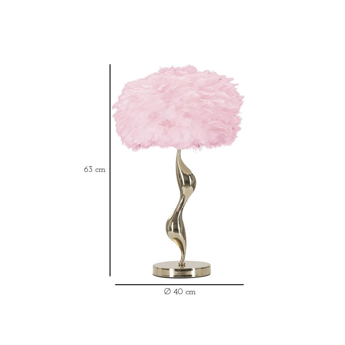 Lampada tavolo slim rosa