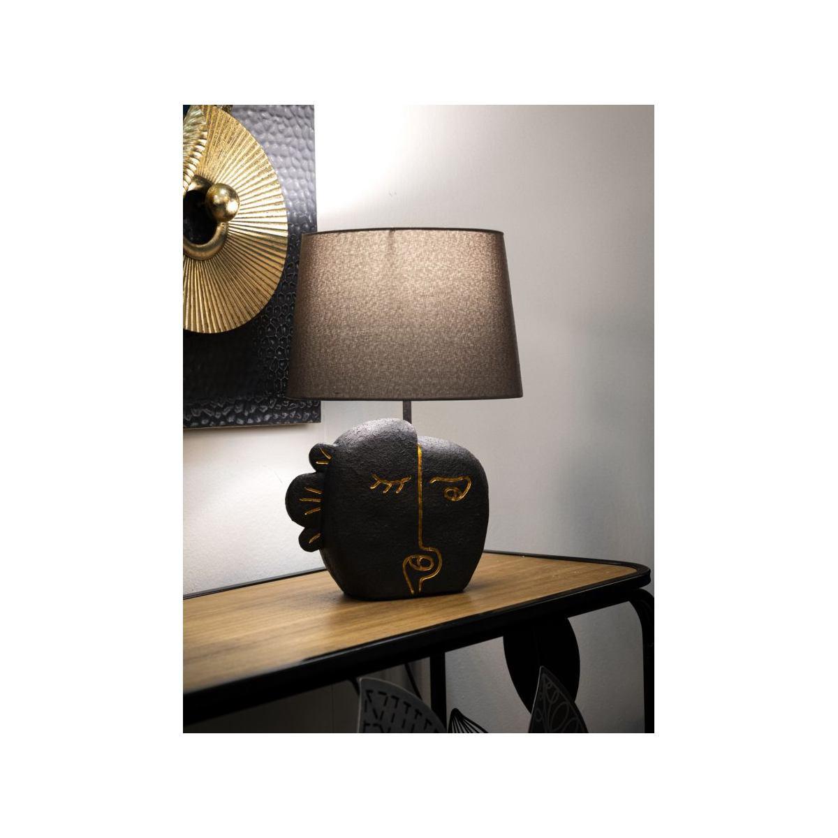 Lampada Tavolo Tribal Mod.B cm.Ø27,5x39,5