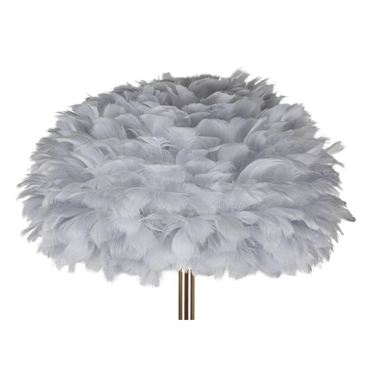 Lampada Da Terra Feathers Slim Grigia cm.Ø43x170