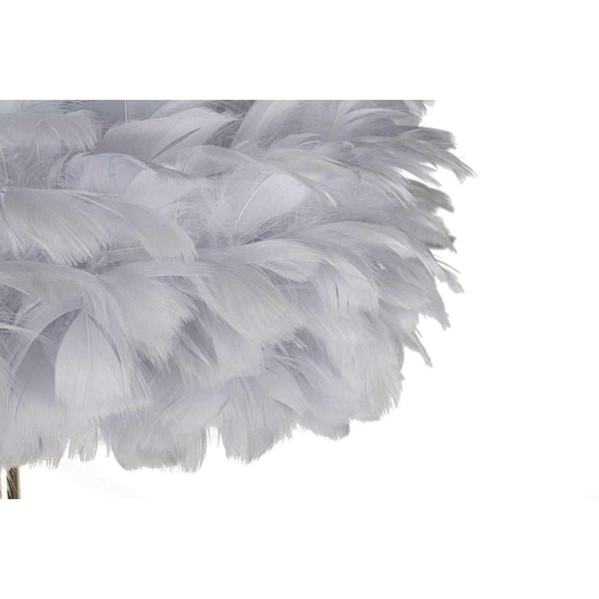 Lampada Da Terra Feathers Slim Grigia cm.Ø43x170