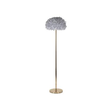 Lampada Da Terra Feathers Slim Grigia cm.Ø43x170