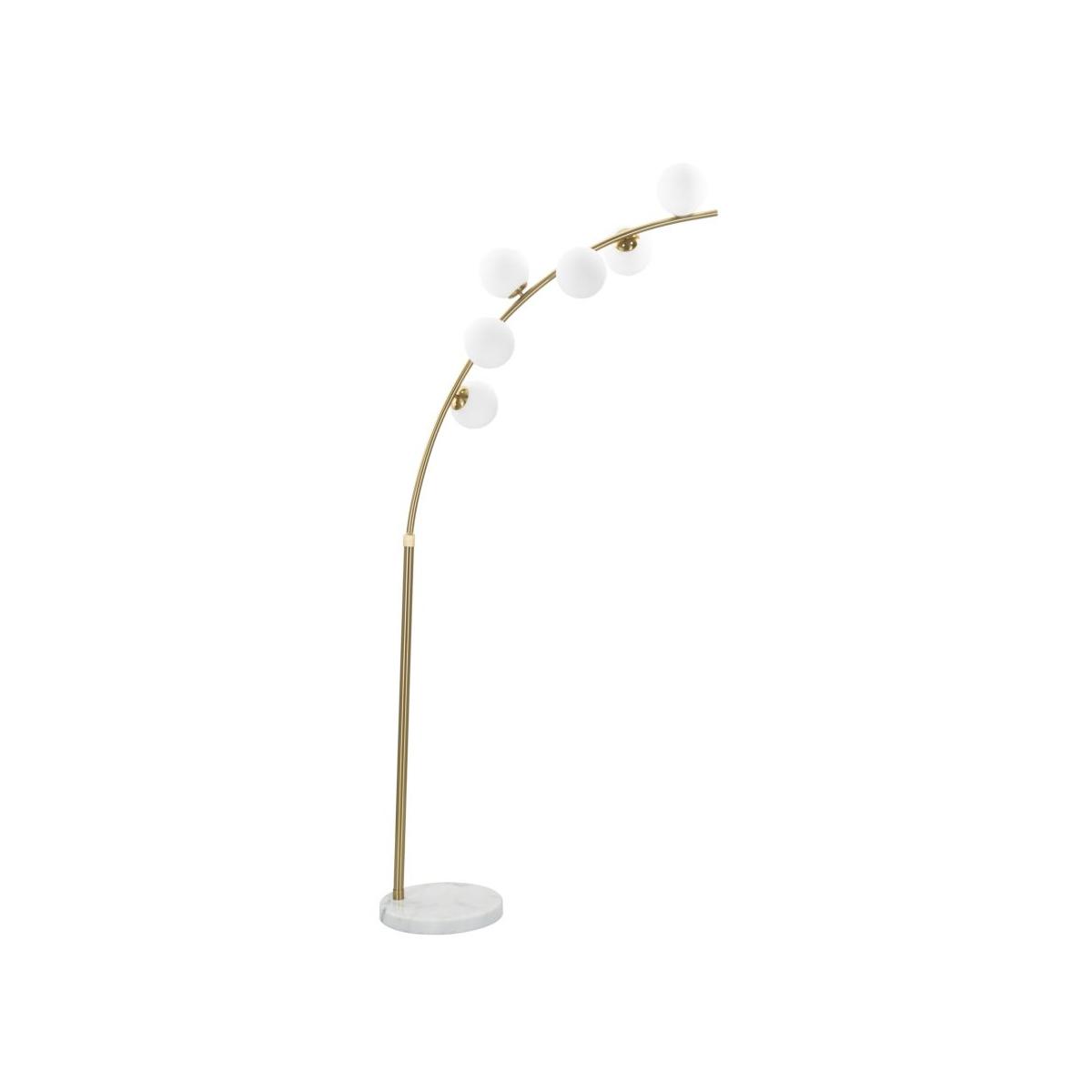 Lampada Da Terra Glamy Arc 6 Luci cm.130x45x220