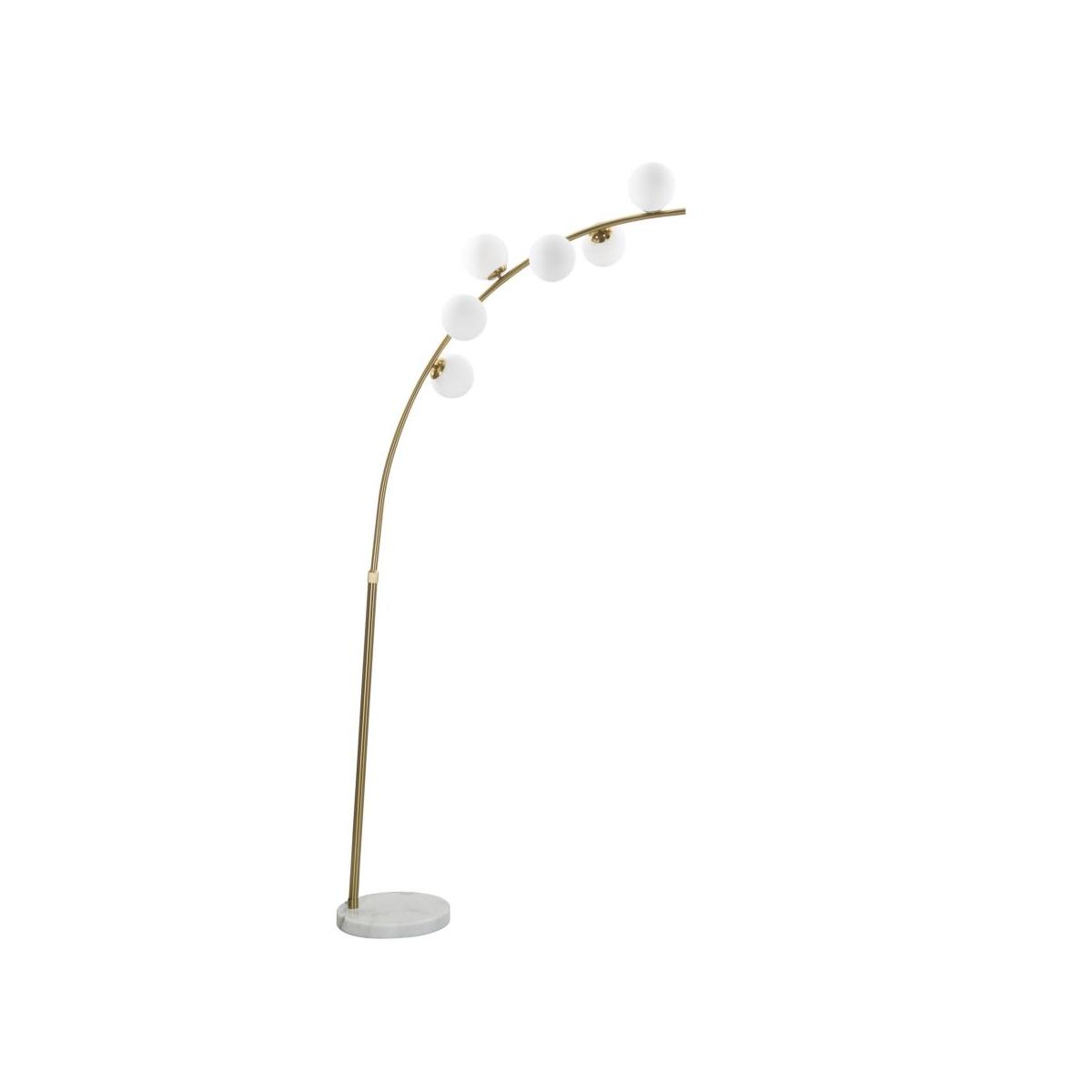Lampada Da Terra Glamy Arc 6 Luci cm.130x45x220