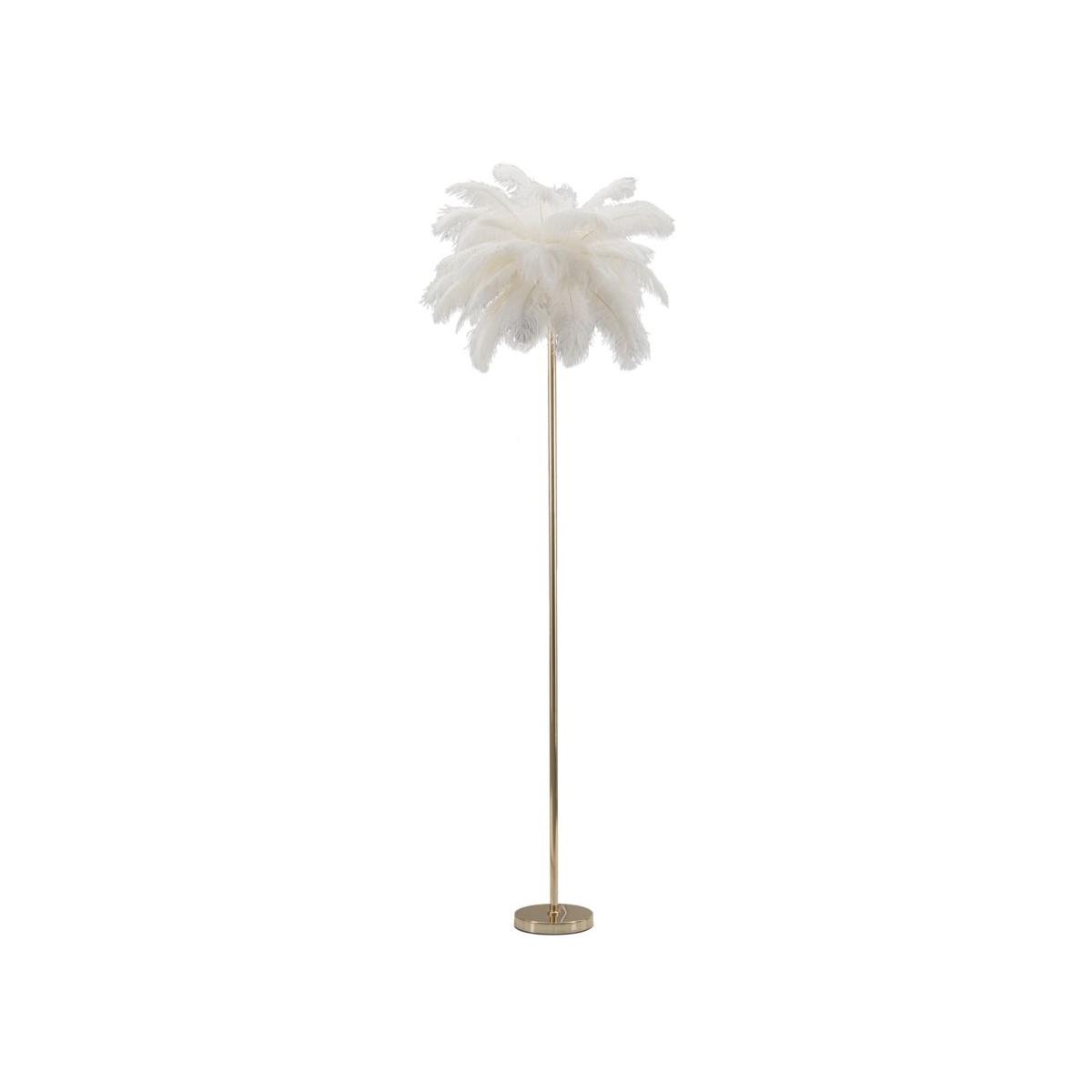 Lampada terra palm bianca