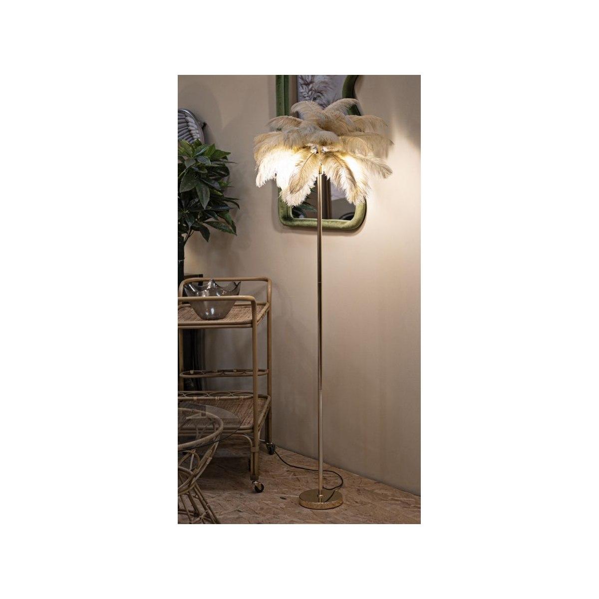 Lampada Da Terra Palm Cammello cm.Ø55x160