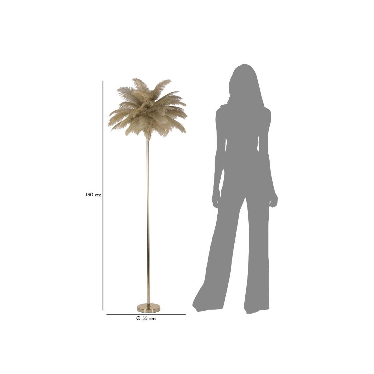 Lampada Da Terra Palm Cammello cm.Ø55x160