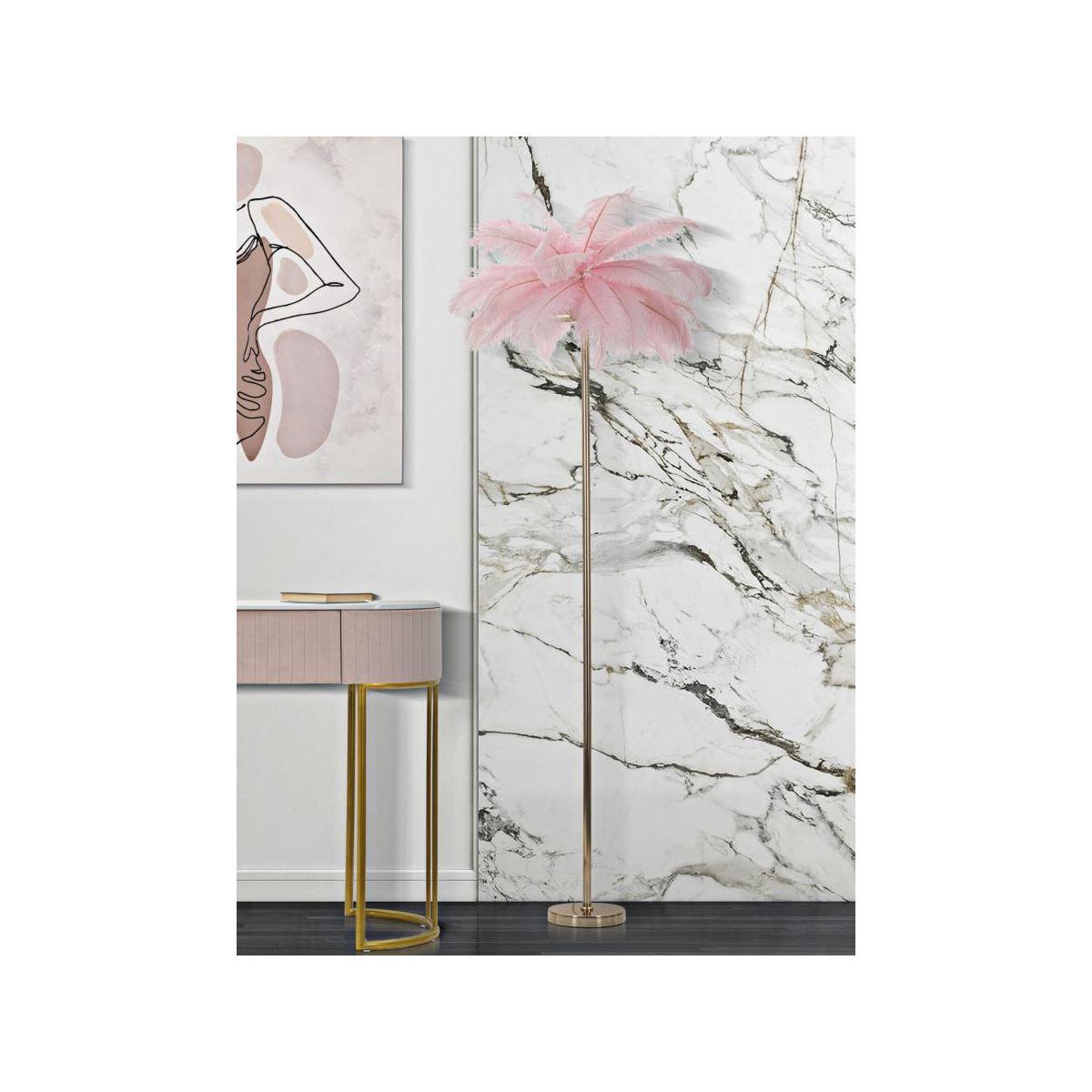 Lampada Terra Palm Rosa cm.Ø55x160
