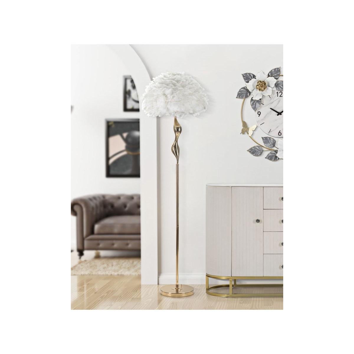 Lampada Da Terra Slim Bianca cm.Ø50x165