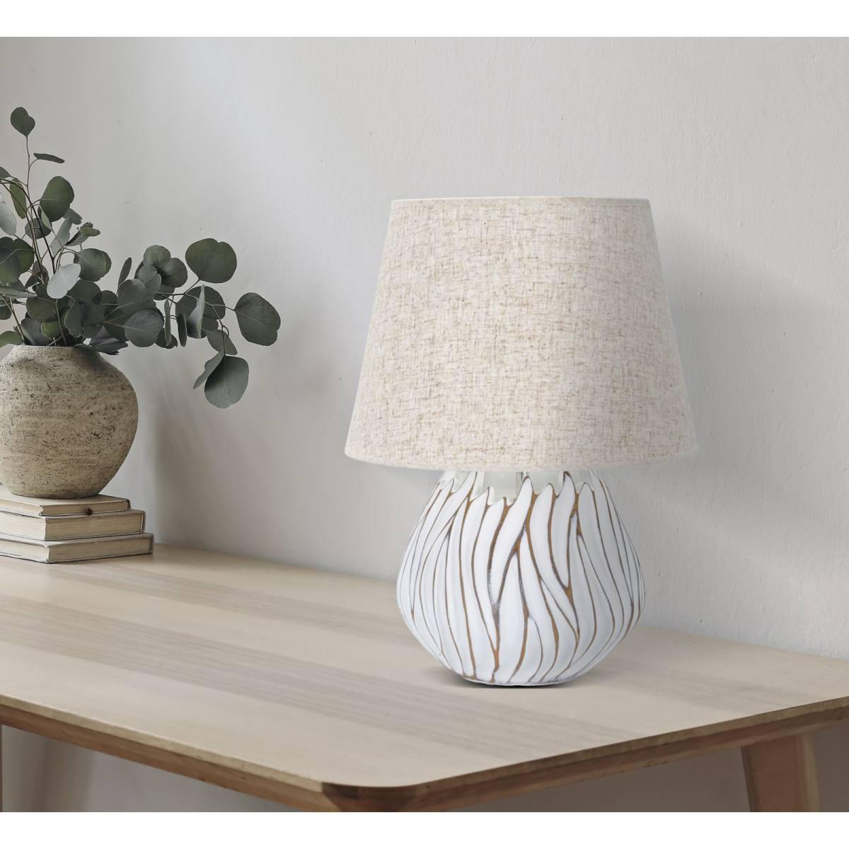 Lampada Tavolo Resina Honduras cm.Ø35x48