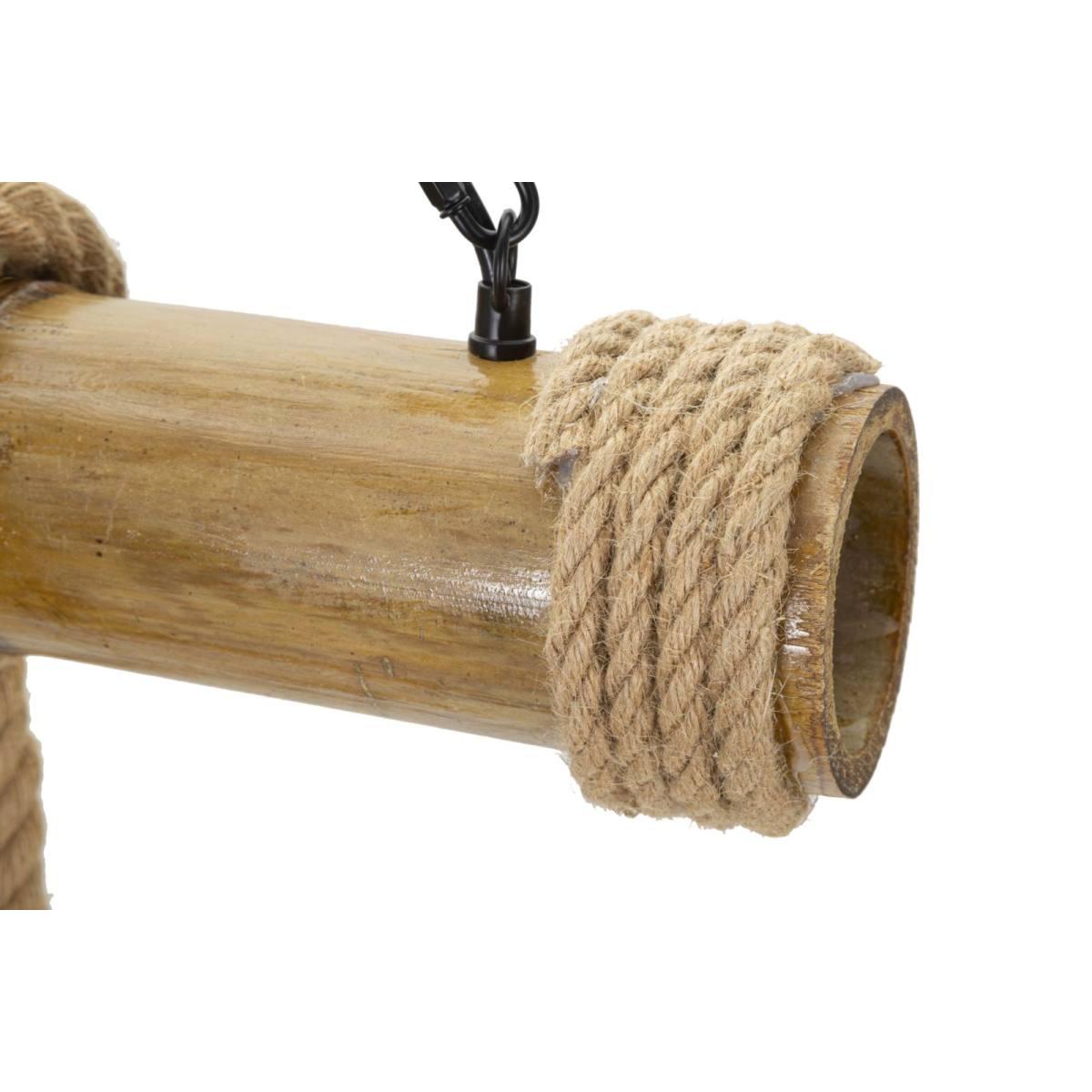 Lampadario Bamboo/Rope cm.80x15x120