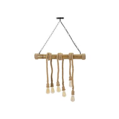 Lampadario Bamboo/Rope cm.80x15x120