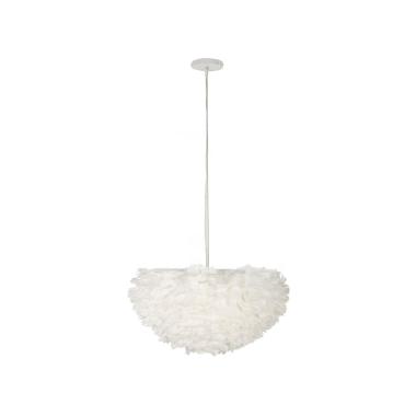 Lampadario Feather cm.Ø60x30 Altezza Con Filo cm.110
