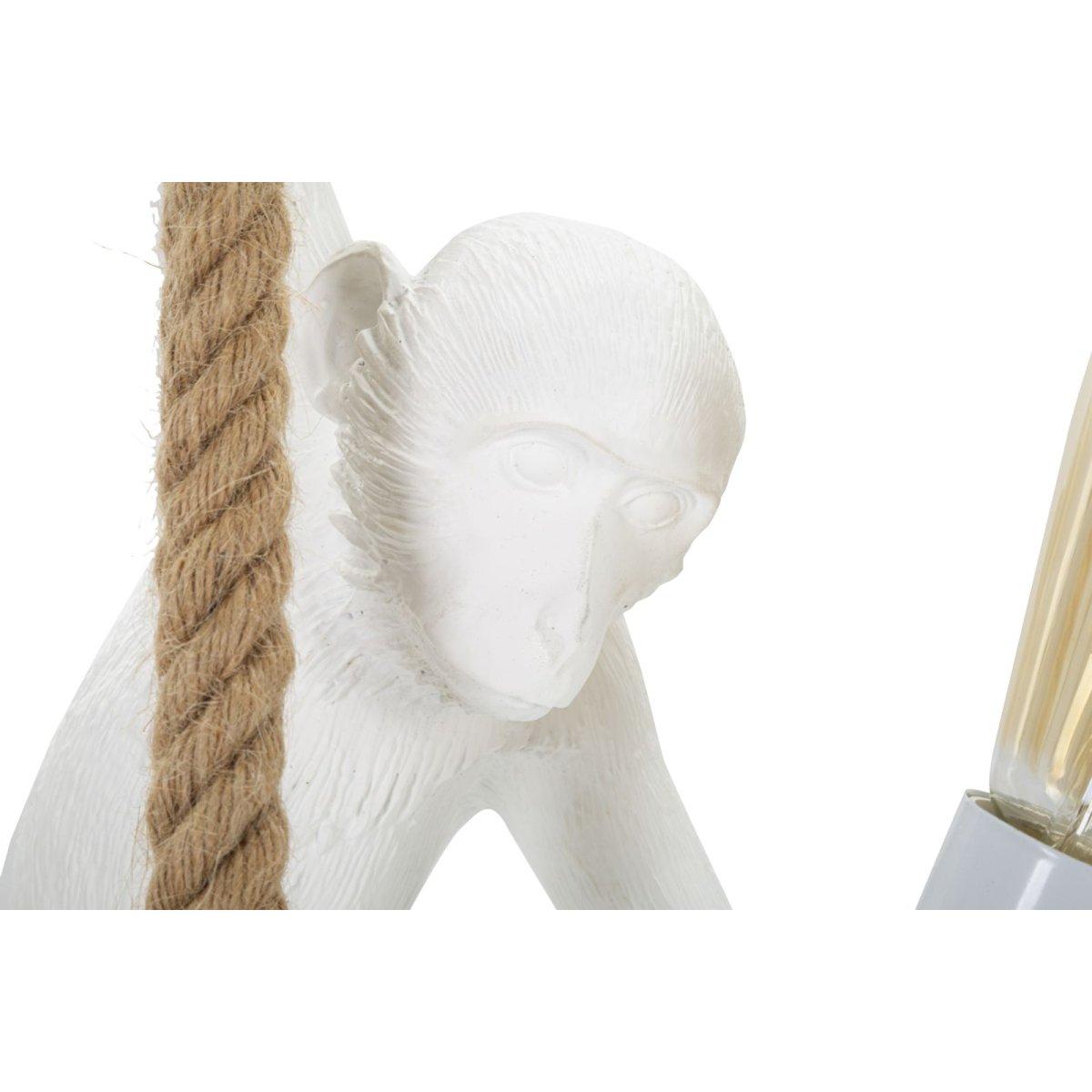 Lampadario Monkey Bianco cm.27x32x145
