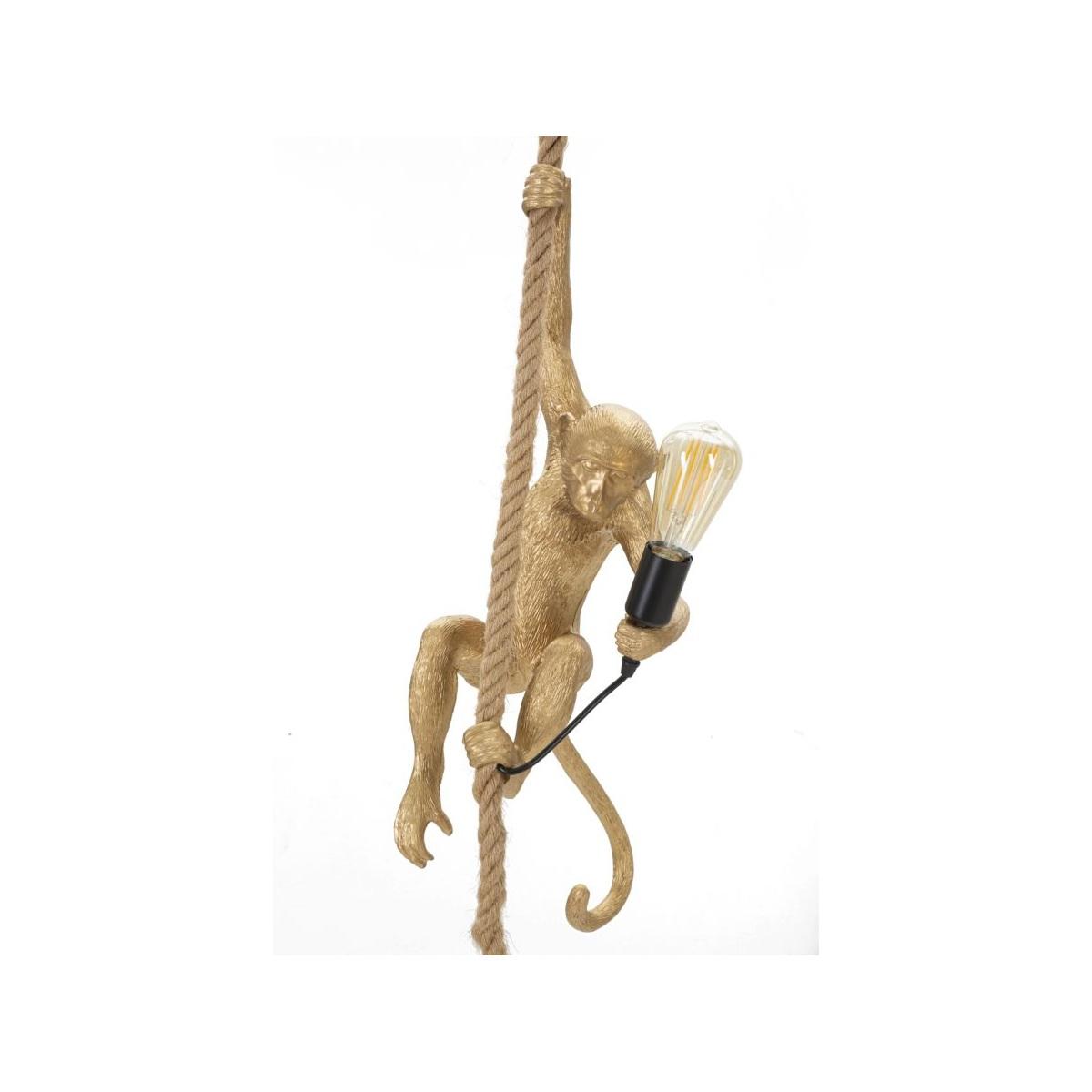 Lampadario monkey oro 27 x 32 x 145 cm