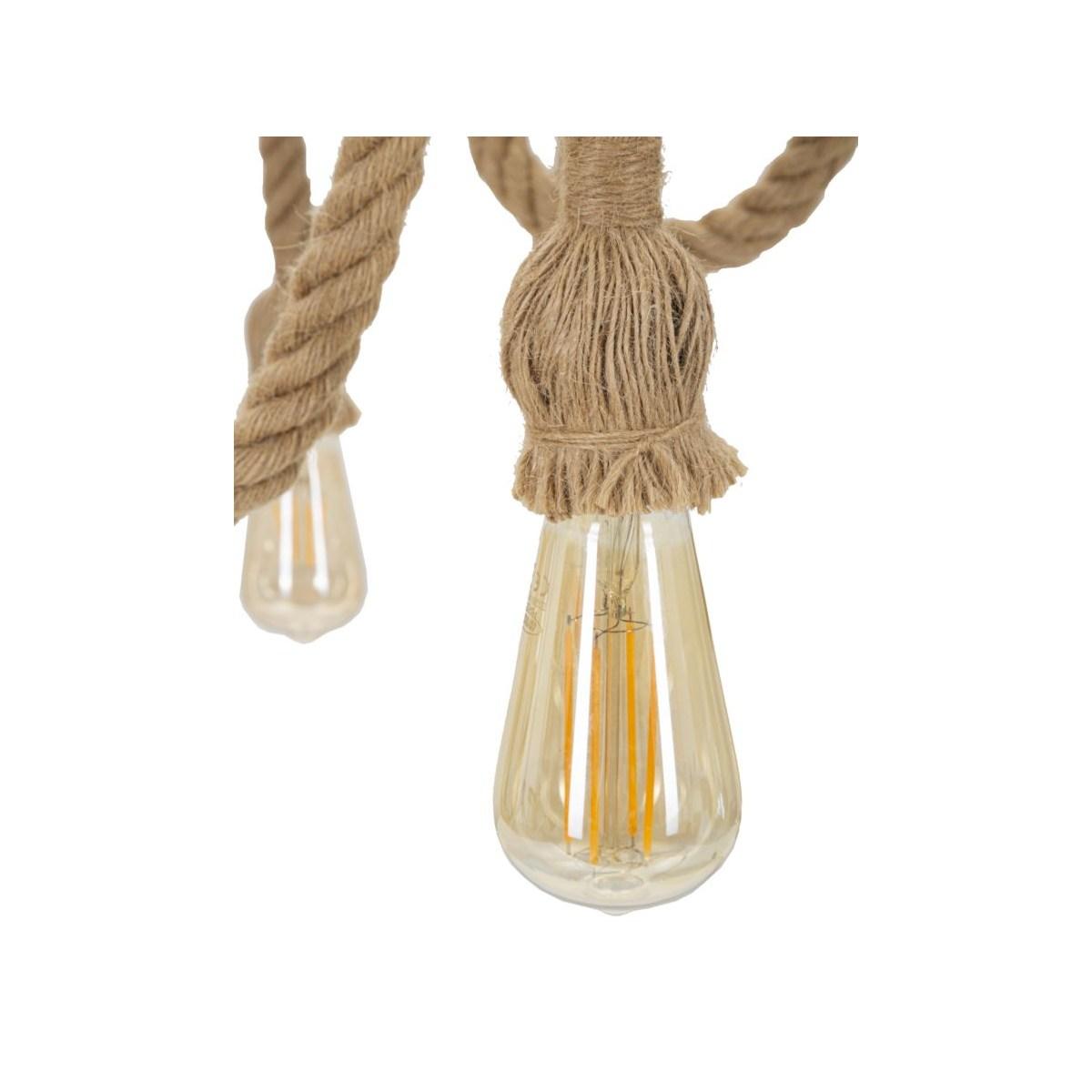 Lampadario Rope Circle cm.Ø64x90
