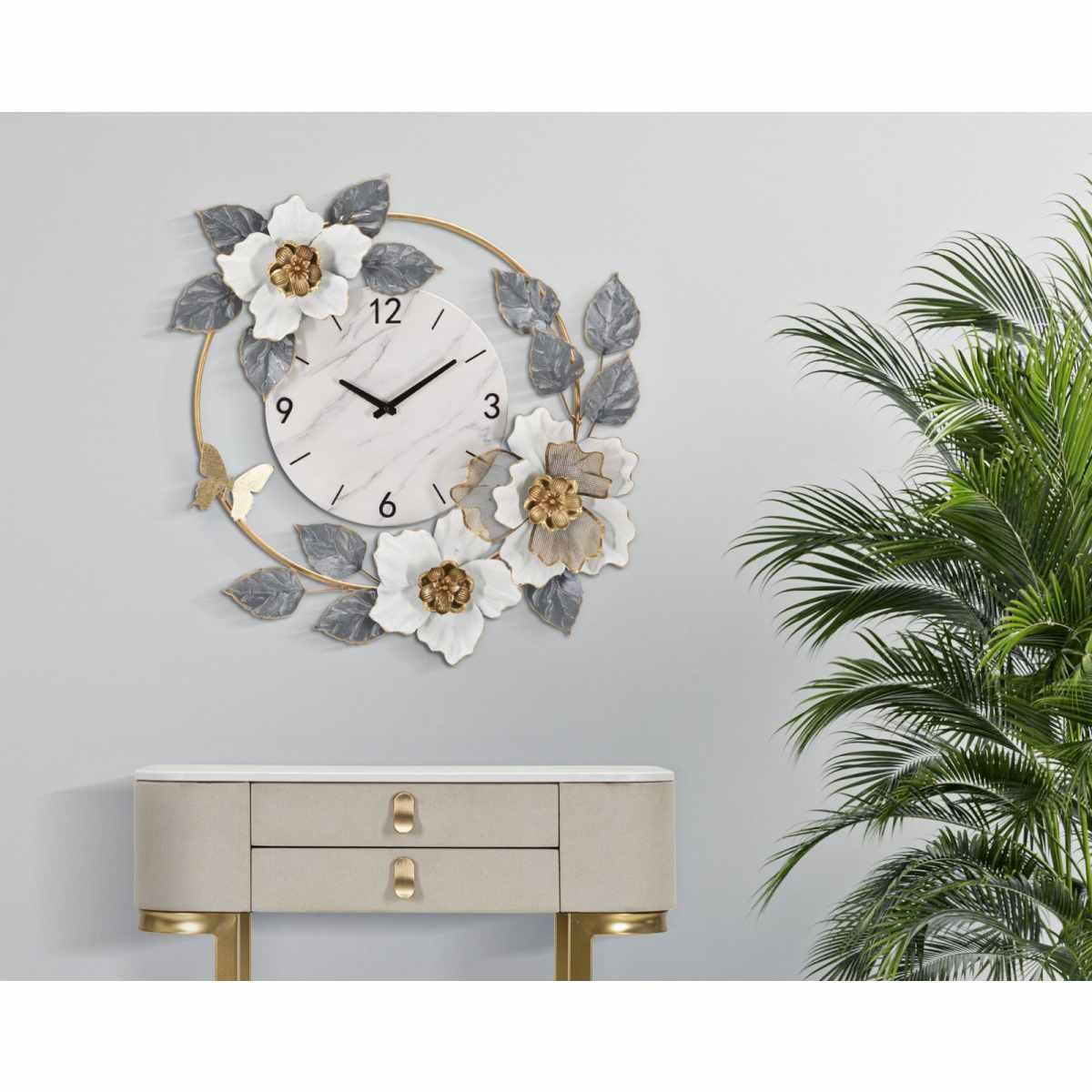 Orologio Muro Flowers cm.64x8x64