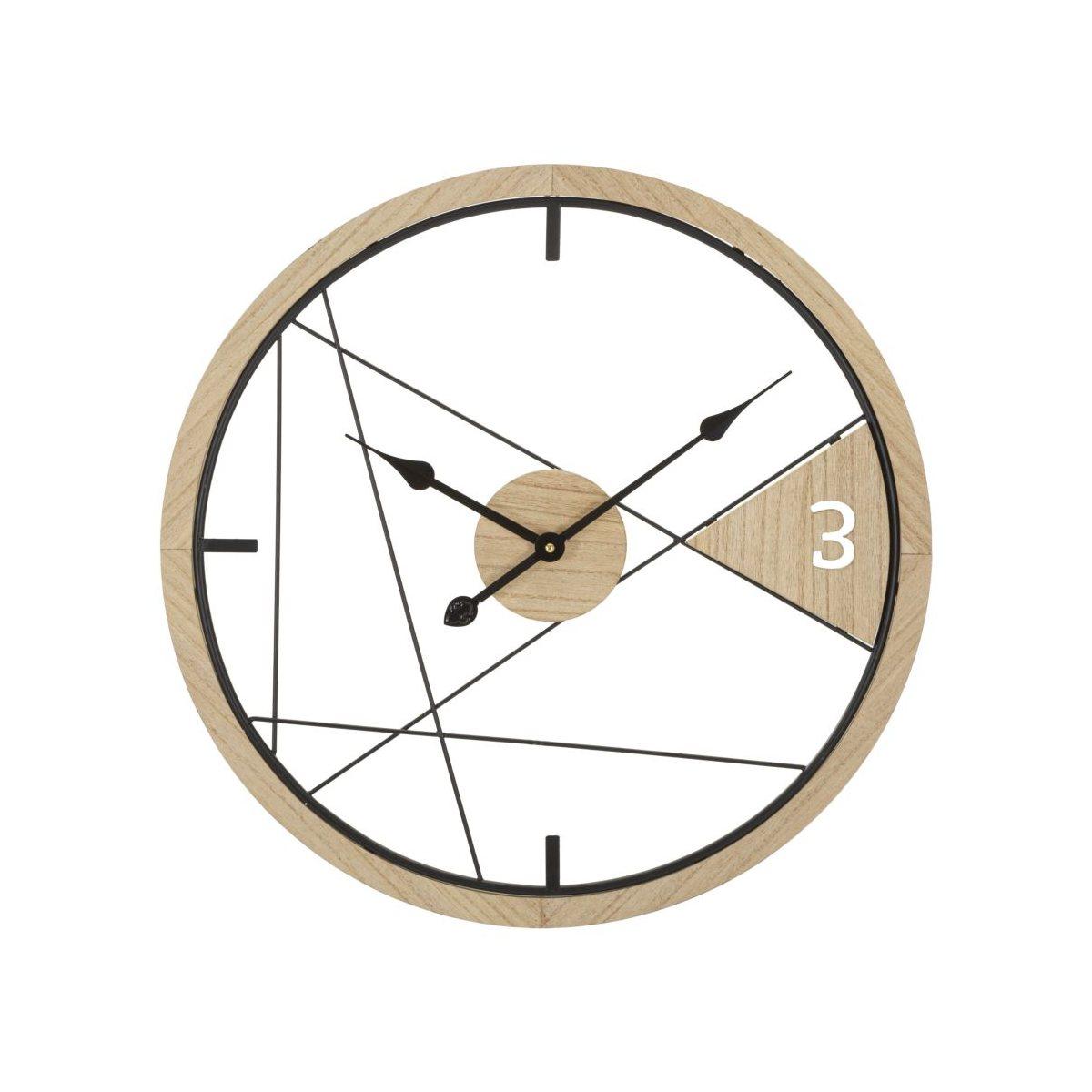 Orologio Muro Geometric Design cm.Ø60x2,5