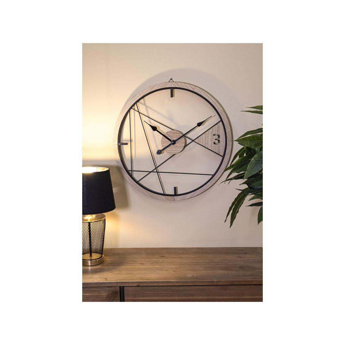 Orologio Muro Geometric Design cm.Ø60x2,5