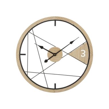 Orologio Muro Geometric Design cm.Ø60x2,5