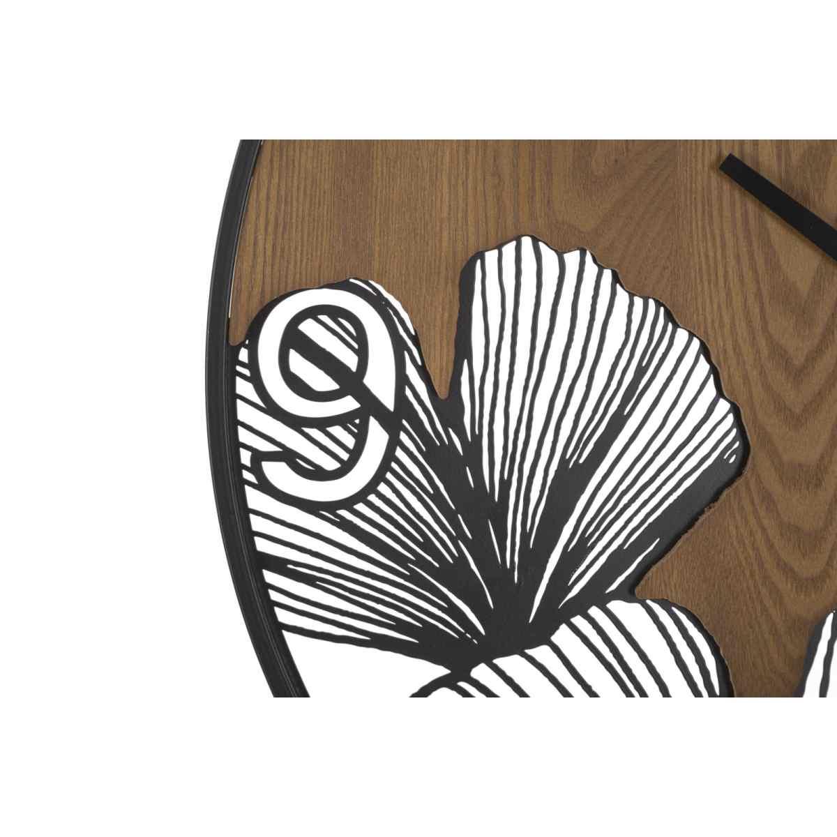 Orologio Muro Super Wood/Leaf cm.Ø60x2