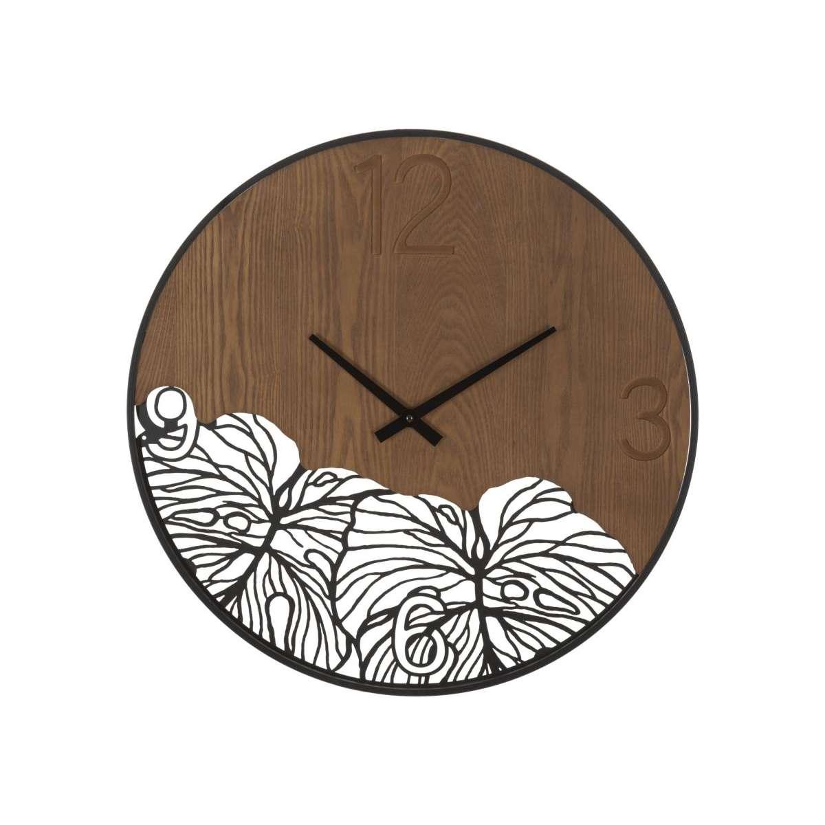 Orologio Muro Wood/Leaf cm.Ø60x2