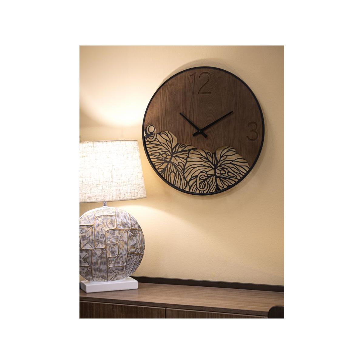Orologio Muro Wood/Leaf cm.Ø60x2