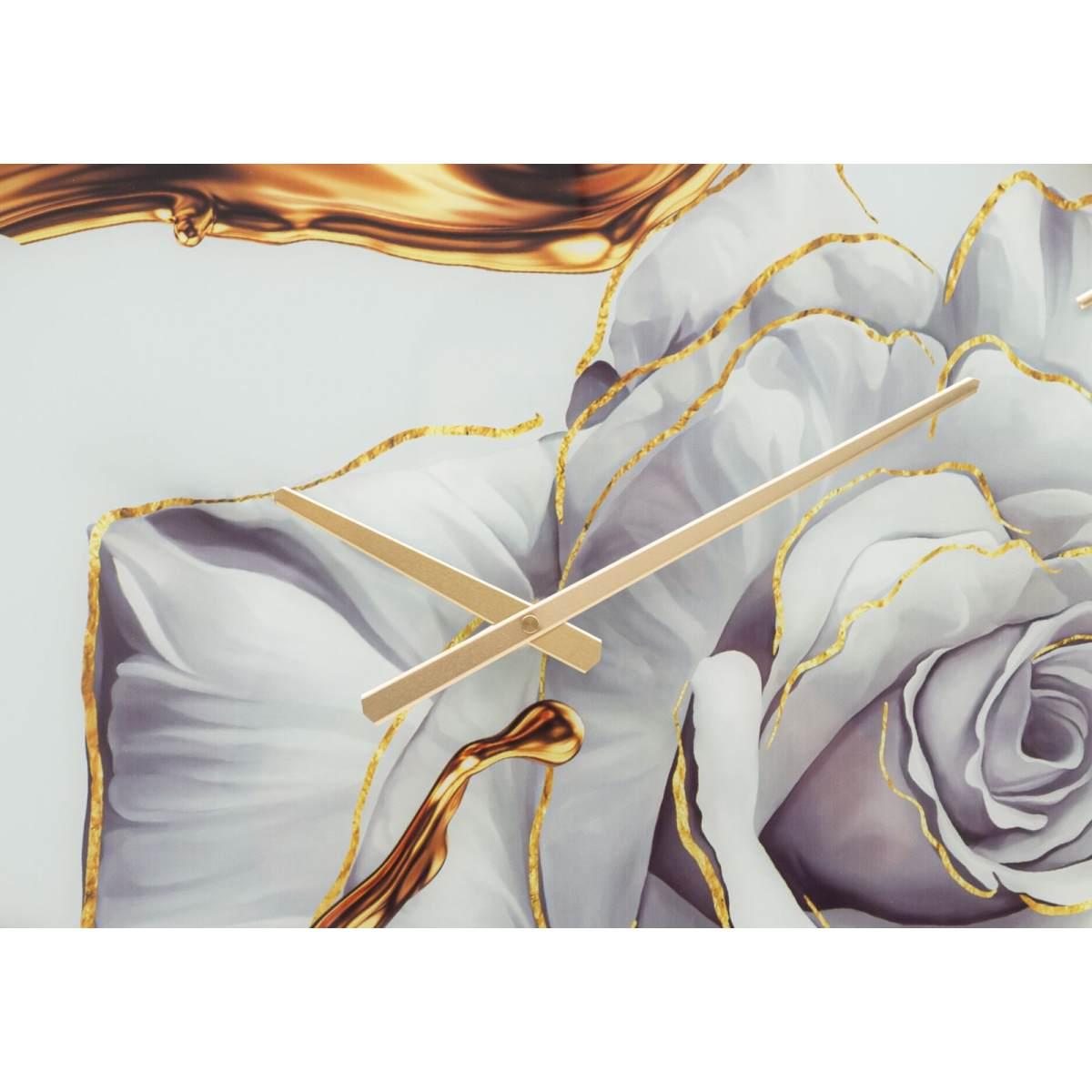 Orologio Muro Glass Rose cm.Ø60x5