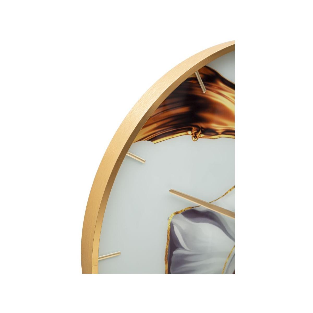 Orologio Muro Glass Rose cm.Ø60x5