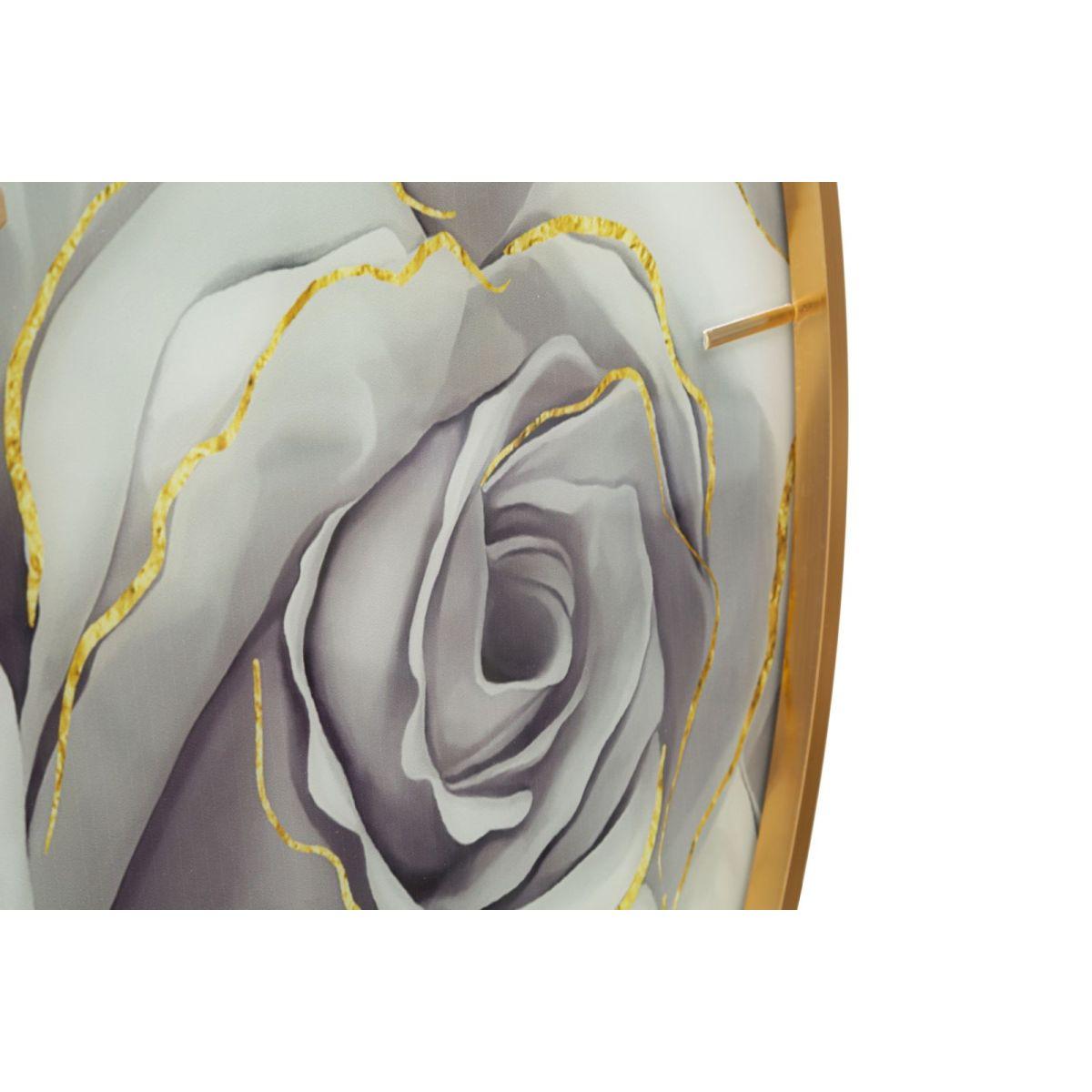 Orologio Muro Glass Rose cm.Ø80x5