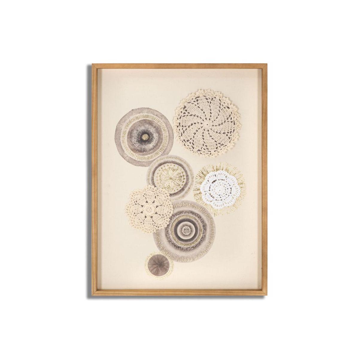 Pannello Con Cornice Circly Conserti cm.45x3,2x60
