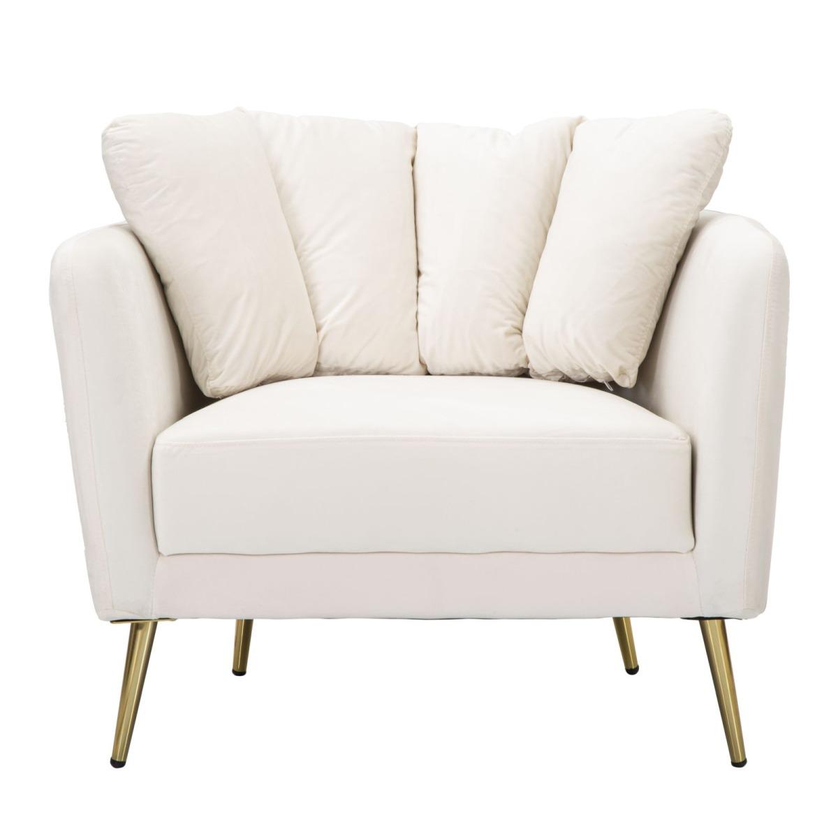 Poltrona Kiev Crema cm.88x77x74