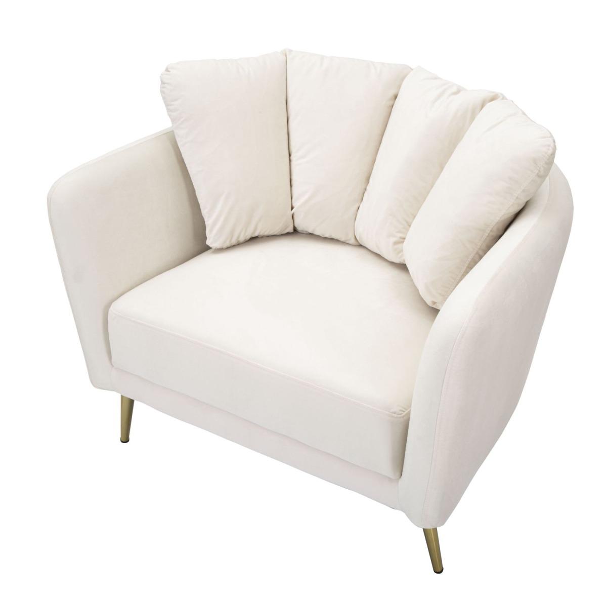 Poltrona Kiev Crema cm.88x77x74
