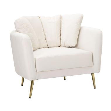 Poltrona Kiev Crema cm.88x77x74