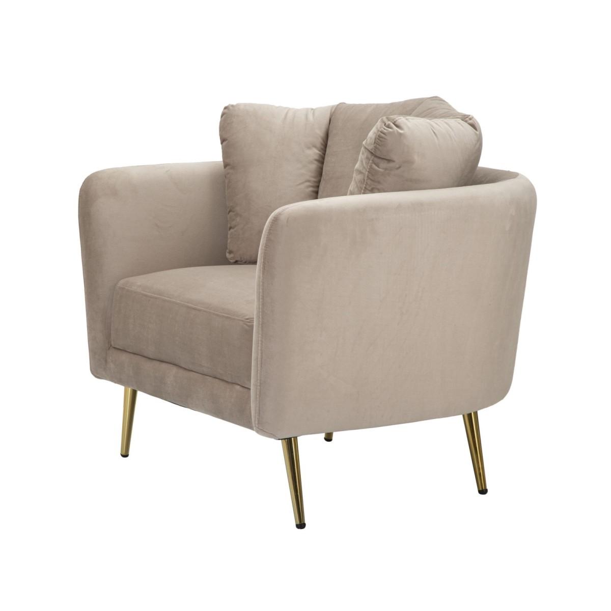 Poltrona Kiev Grigia cm.88x77x74