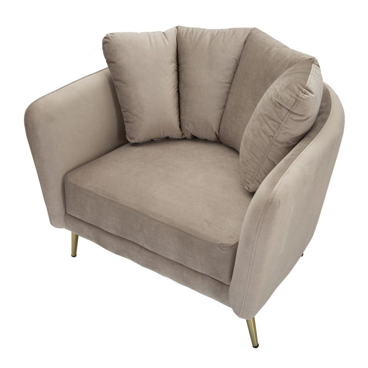 Poltrona Kiev Grigia cm.88x77x74