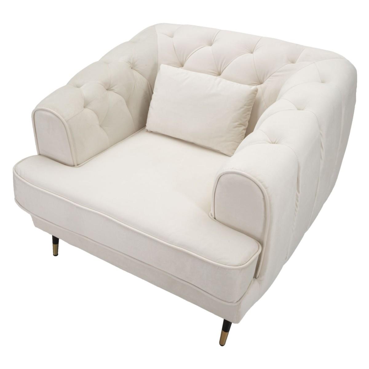 Poltrona Praga Crema cm.93x86x71