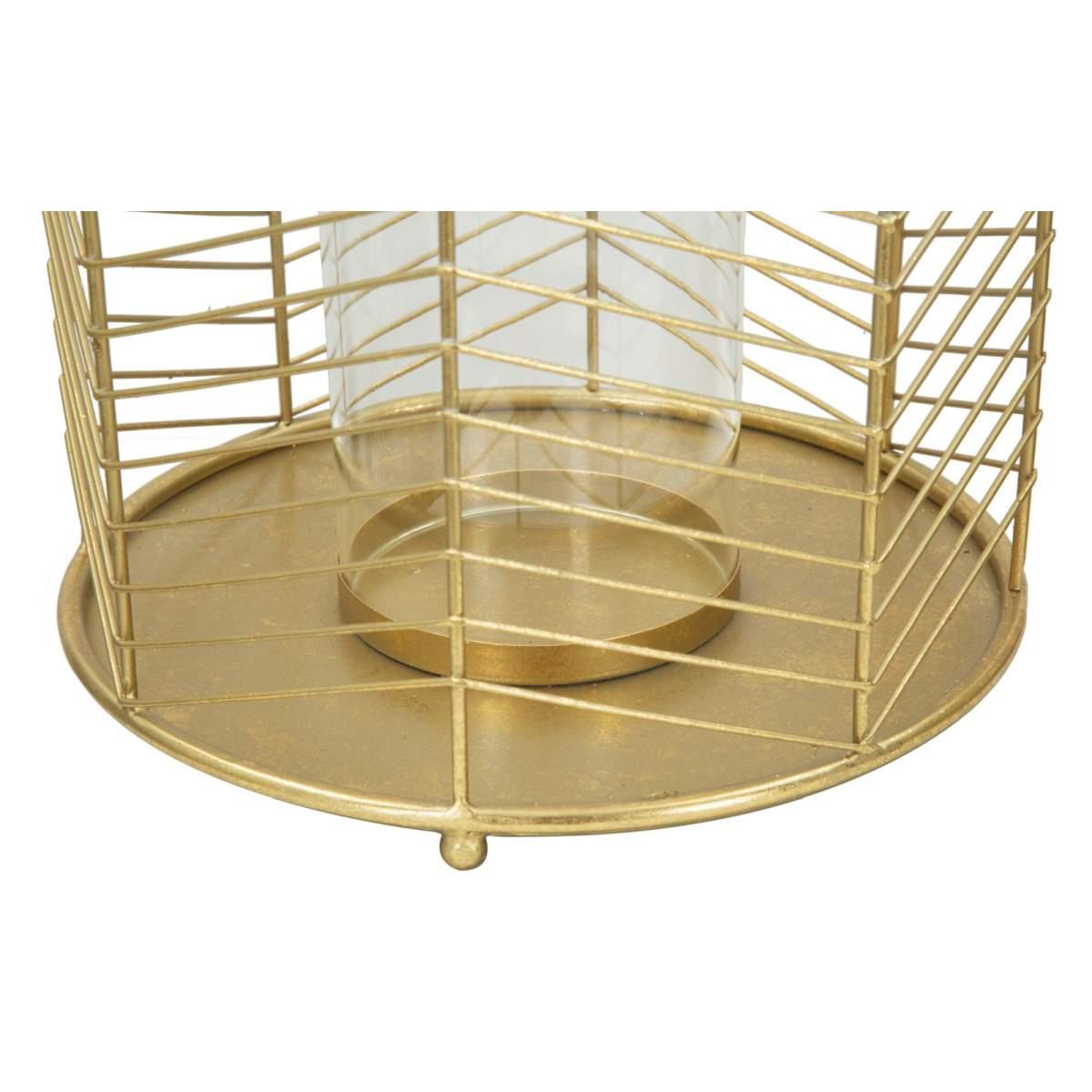 Portacandela Glam Ring Coppia cm.Ø23,5x25-19x24
