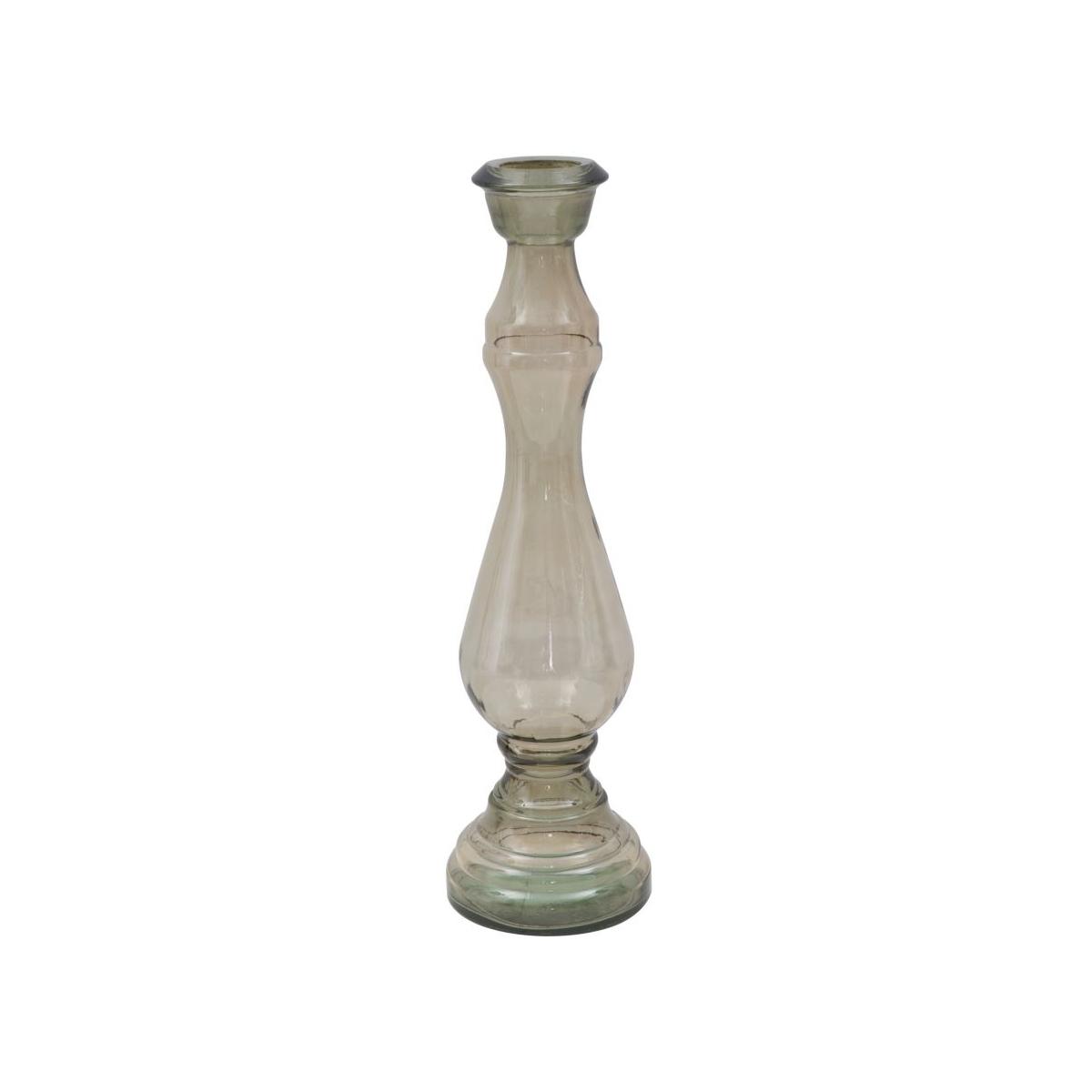 Portacandela Vetro Riciclato cm.Ø22x75 Made In Spain
