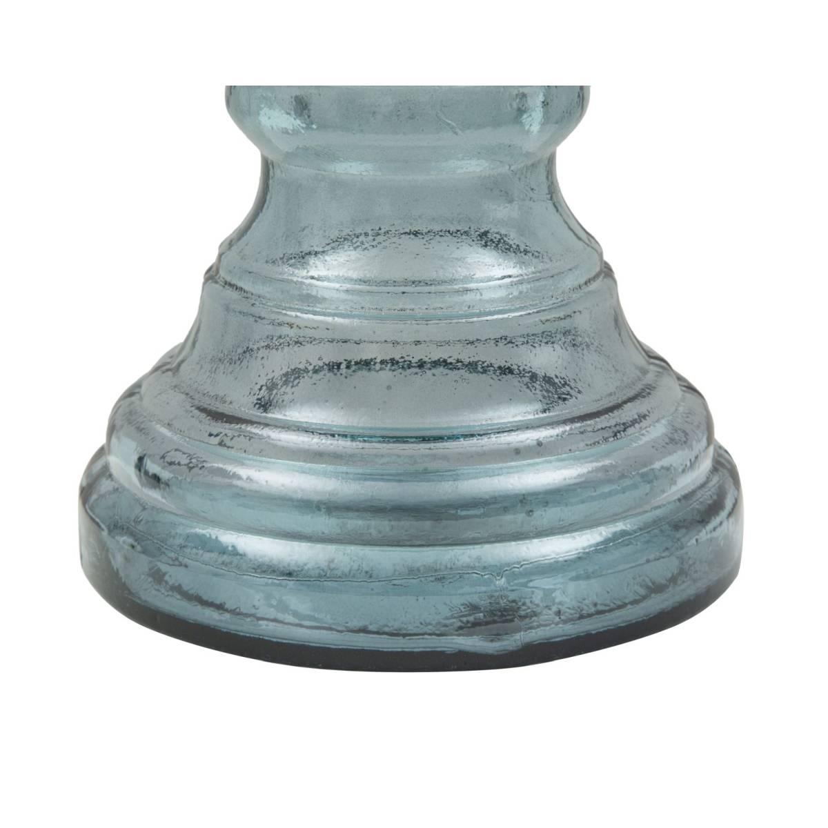 Portacandela Vetro Riciclato Light cm.Ø17x55 Made In Spain