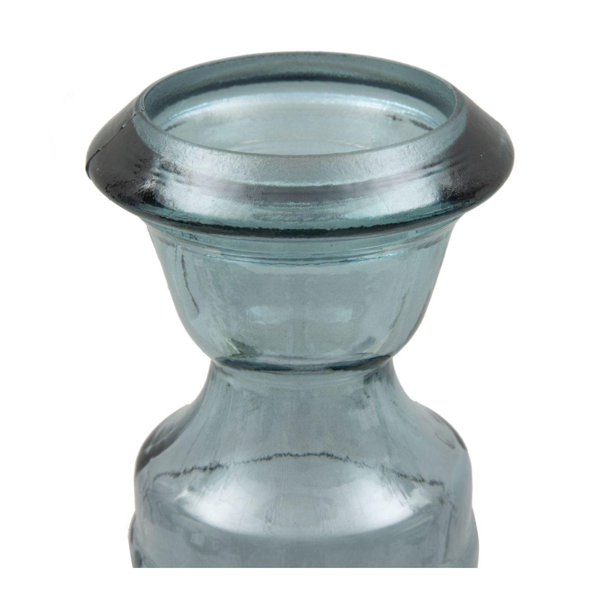 Portacandela Vetro Riciclato Light cm.Ø17x55 Made In Spain
