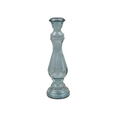Portacandela Vetro Riciclato Light cm.Ø17x55 Made In Spain