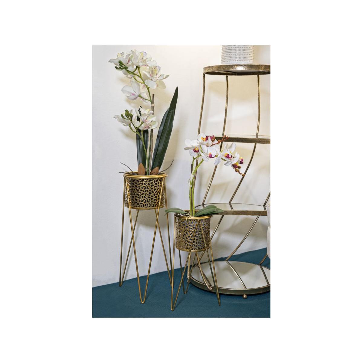 Porta Vasi Glod Coppia cm.21x20x46-18x18x32
