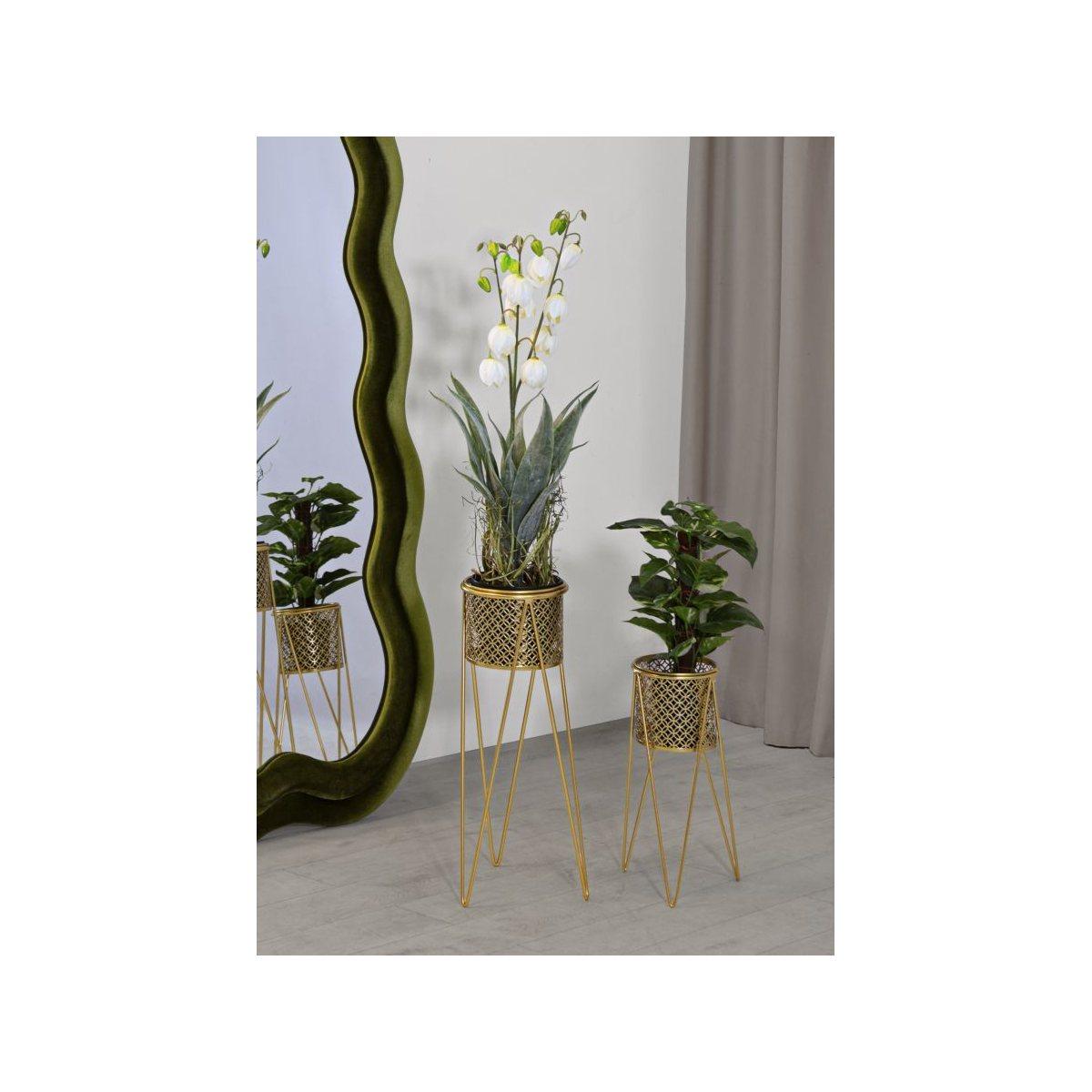 Porta Vasi Nat Coppia cm.21x20x46-18x18x32